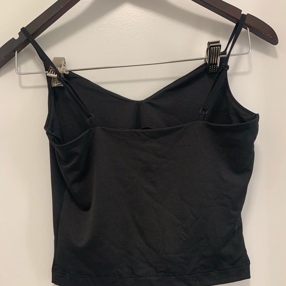 Dynamite black tank satin blouse - Picture 2 of 3